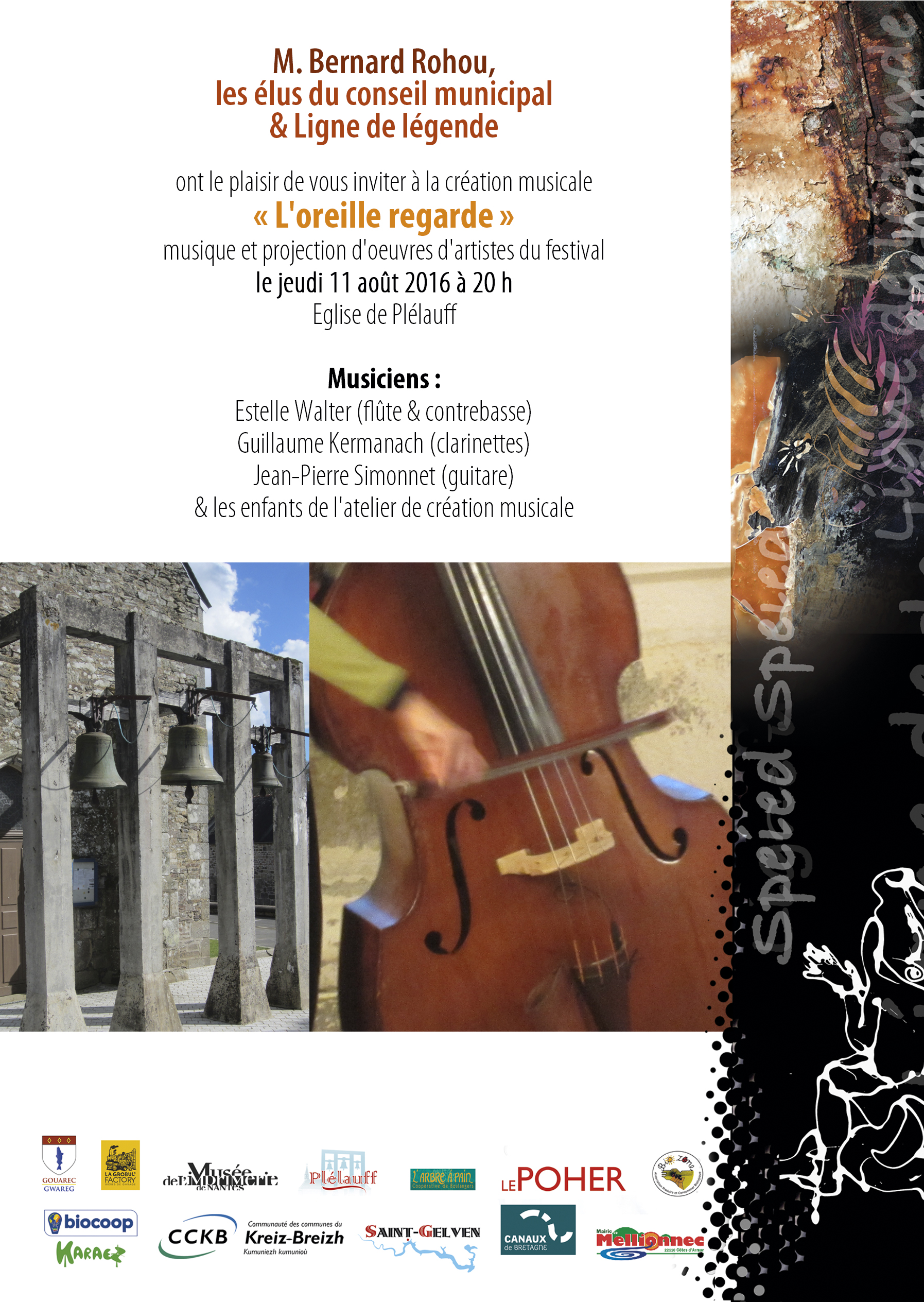 Festival empreintes d'artistes 2016 - création musicale « l’oreille regarde »