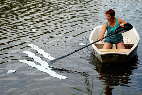 Anne-Laurence Rault, installation festival empreintes d'artistes