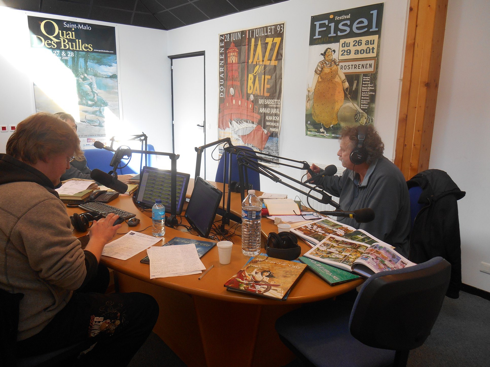 Des empreintes et des bulles en studio
