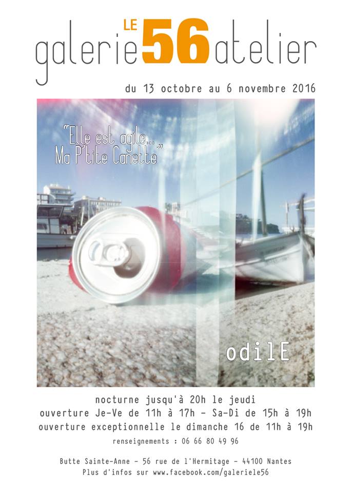 Exposition d'odilE à l agalerie le 56, Nantes