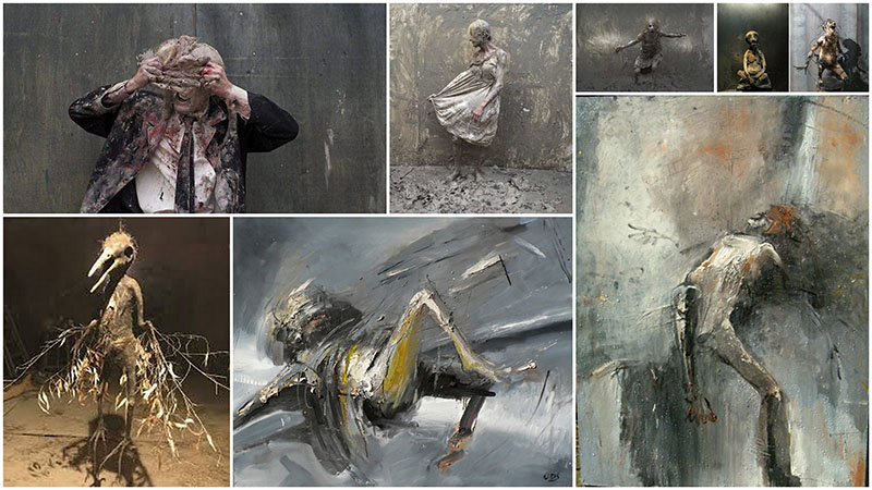 Olivier de Sagazan Empreintes d'artistes 2019